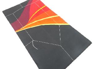 未使用品　抽象模様織り出し　名古屋帯